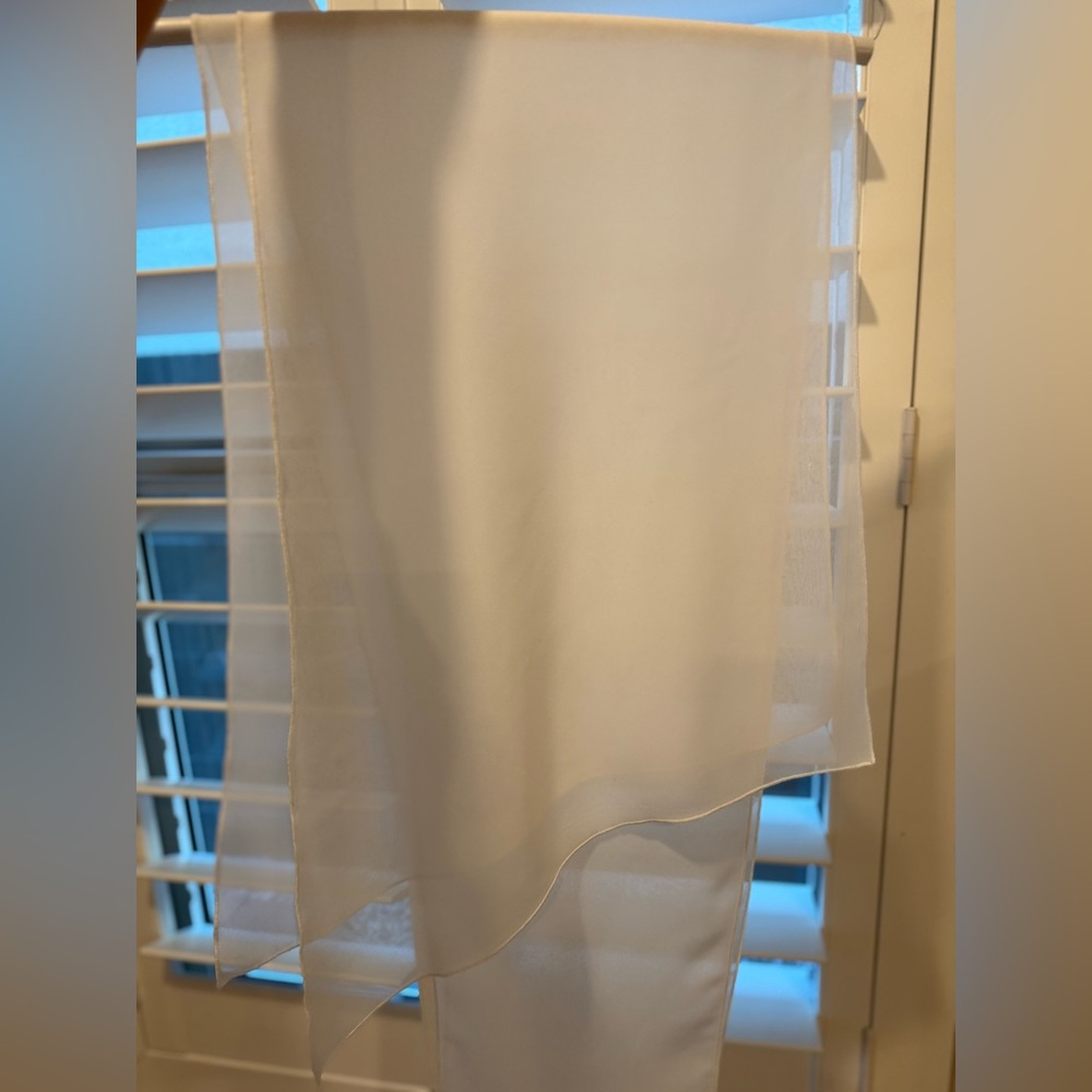 Monaco White Dress with Scarf - Picture 6 of 13